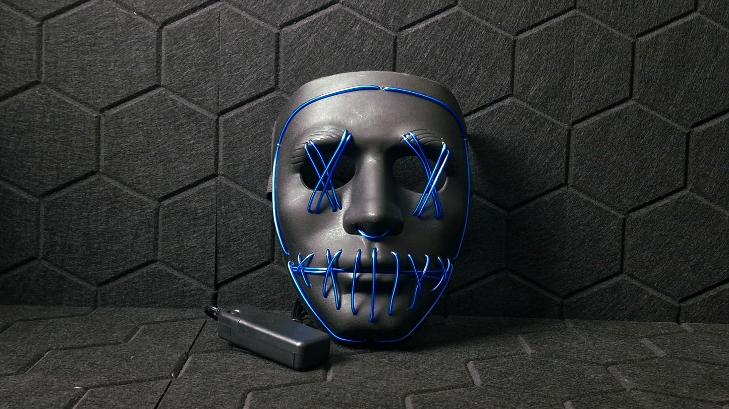 Anarchy Rave LED mask 2.0 Blue