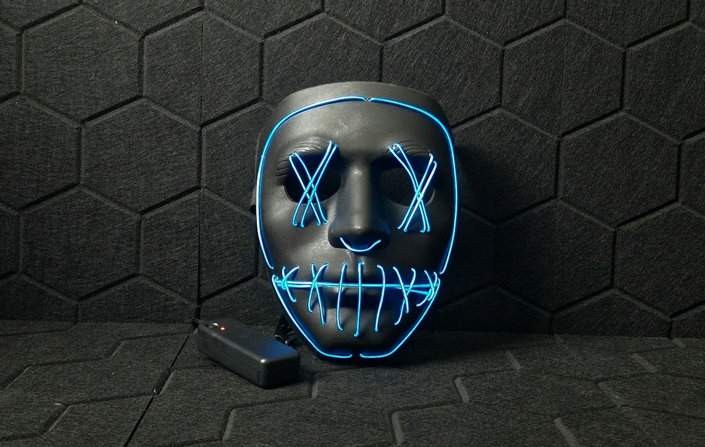Anarchy Rave LED mask 2.0 Blue