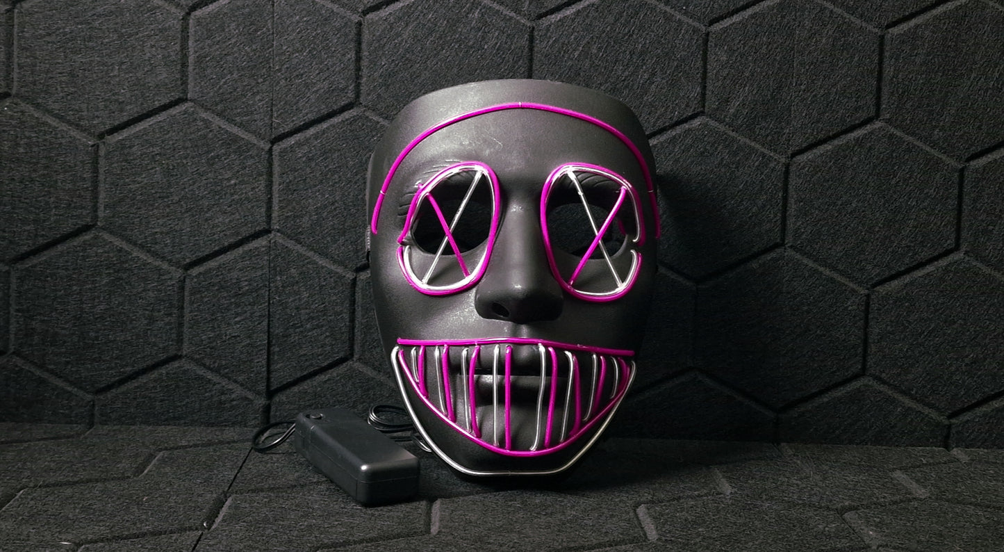 Anarchy Rave LED mask Purple