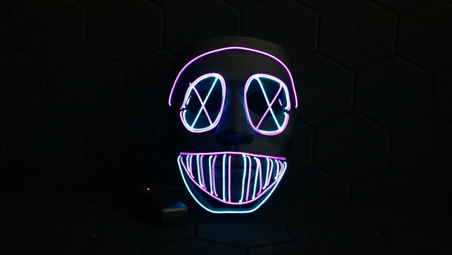 Anarchy Rave LED mask Purple