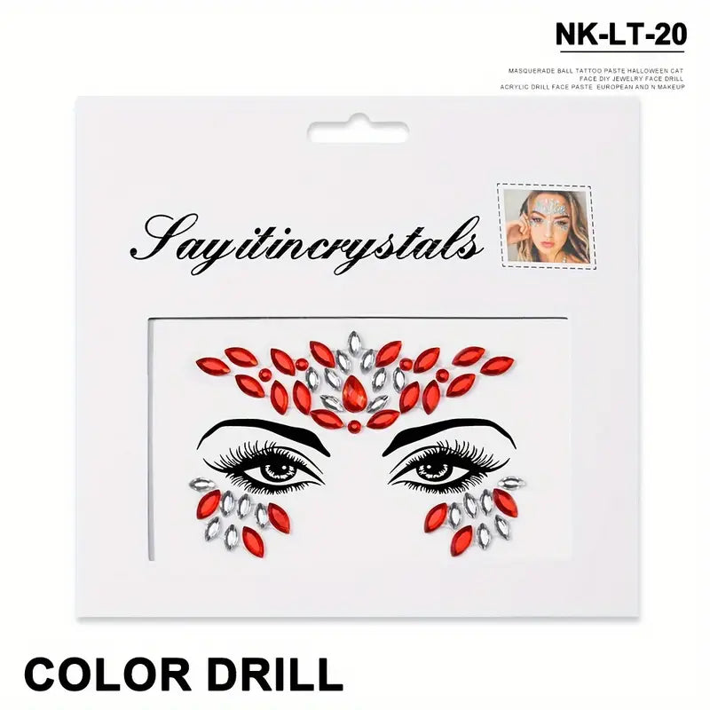 face jewels Rood 2.0