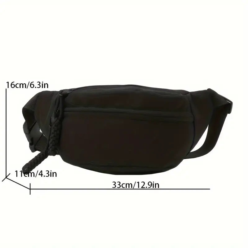 fanny pack plain black
