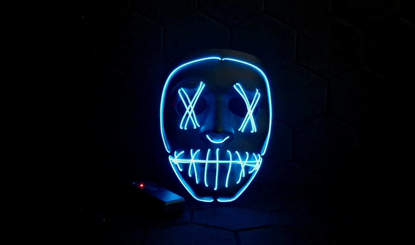 Anarchy Rave LED mask 2.0  Blue