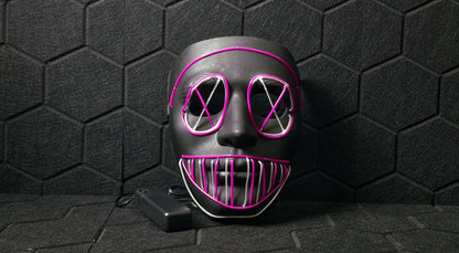 Anarchy Rave LED mask Purple