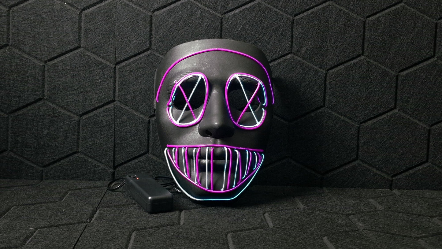 Anarchy Rave LED mask Purple