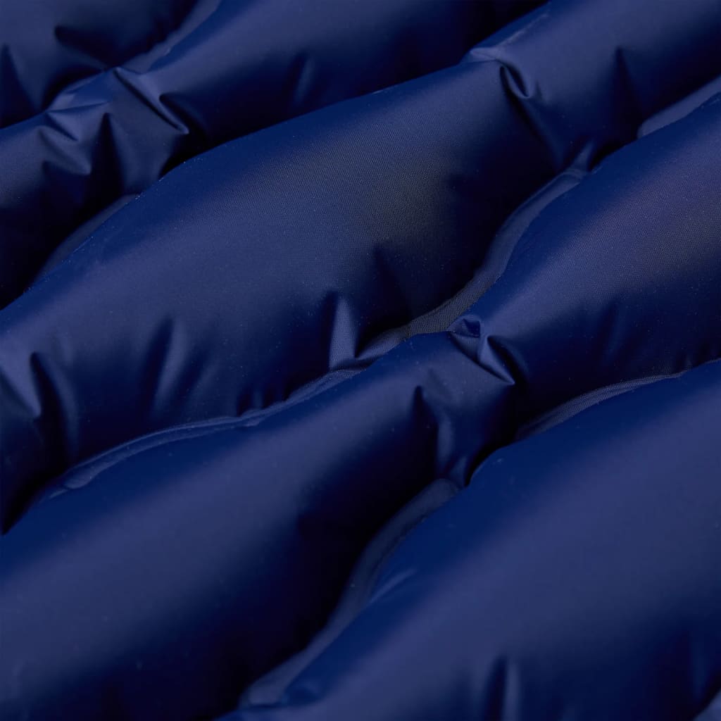 Kampeermatras Met Geïntegreerd Kussen Zelfopblazend Marine