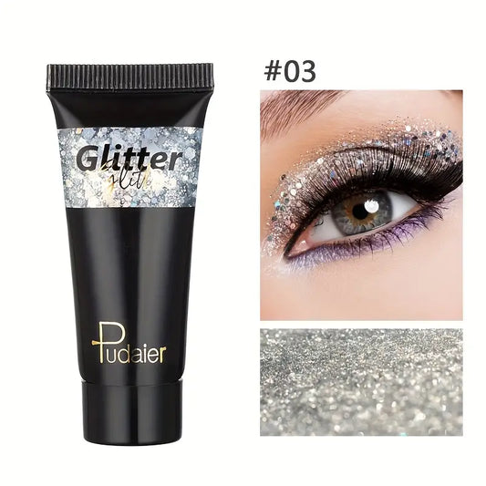 Glitter paint zilver
