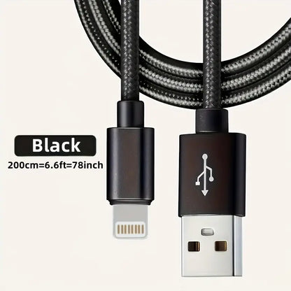 Iphone kabel zwart 200cm