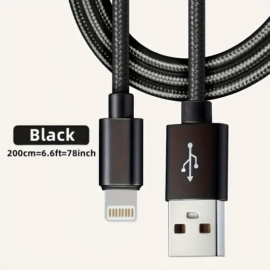 Iphone kabel zwart 200cm